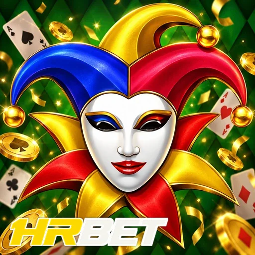 HRBET — ilustração de uma máscara de coringa colorida