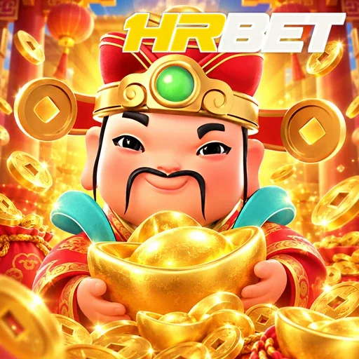 HRBET — ilustração de um personagem sorridente com moedas de ouro